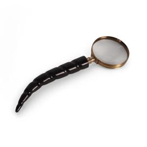 Loupe artisanale en corne de buffle avec bordure argentée, prix bas, loupe de poche personnalisée pour l'inspection et la lecture - Product Image 2