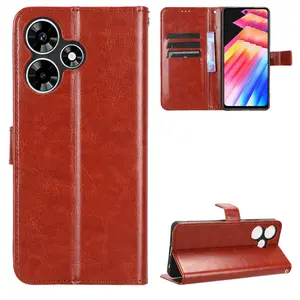 Fundas Para Celular Wallet Phone Case for Infinix Hot 30 Play Flip PU Cover High Quality Leather Business Opp Bag for Ifinix