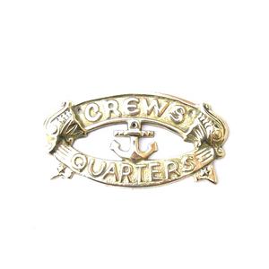 Letrero de puerta de latón macizo Náutico "Skipper" Letrero de pared náutico impreso en relieve Letrero colgante de puerta Chapado en pulido para exportación - Product Image 4