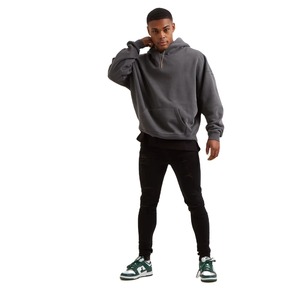 Sweat à capuche surdimensionné de qualité supérieure 2025 avec logo personnalisé, 600 GSM, broderie 450 GSM, sweats à capuche lourds pour hommes - Product Image 2