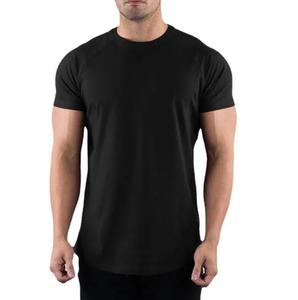 Camisetas de Hombre de Primera Calidad al por Mayor, Personalizadas con el Logotipo de su Marca, 100% Algodón, Color Negro, Camisetas Lisas para Hombre, Tallas Grandes - Product Image 1