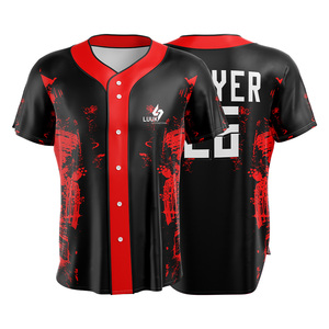 Camiseta de Béisbol Azul Claro Personalizada para Hombre, Manga Corta, Impresión Sublimada, Absorbe la Humedad, Corte Regular, Ropa Deportiva para Equipos de Adultos - Product Image 4