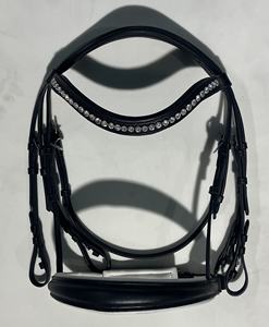 Bride de cheval en cuir rembourré blanc de qualité supérieure souple et durable réglable pour l'entraînement et l'équitation équipement équestre - Product Image 2