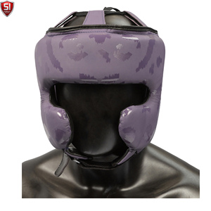 Casque de protection pour la tête en cuir de vachette de qualité supérieure pour MMA, casque de sparring, tissu à séchage rapide, équipement de protection pour la boxe - Product Image 1