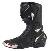Bottes de moto sur mesure, embout en acier, imperméables, respirantes, en cuir, chaussures de moto pour l'hiver, grande taille, cuir personnalisé