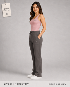 High Quality Anti-static Eco-Friendly High-Waisted Front Pocket Panels Polyester/Cotton Fleece Winter <b>Lace</b> Streetwear - Product Image 2