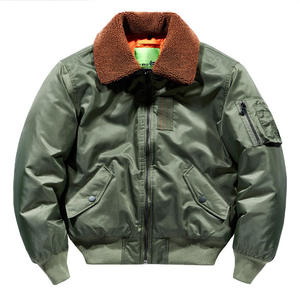 Chaqueta Bomber de Invierno con Cuello Alto, de Lona Recubierta Personalizada al por Mayor, para Marcas de Ropa Urbana, Entrega Rápida, Ecológica - Product Image 5