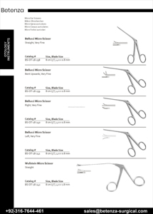 กรรไกรตัดหูขนาดเล็กคุณภาพสูง Bellucci สีดำ สำหรับเคลือบผิวด้วยเหล็กกล้าไร้สนิมเกรดทางการแพทย์ SUS 420J1 ชุดเครื่องมือแพทย์แบบใช้มือสำหรับหู คอ จมูก - Product Image 6