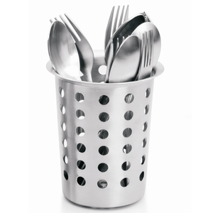 Support de rangement pour cuillères et baguettes en acier inoxydable au design antique pour restaurant, support pour cuillères à soupe, en promotion - Product Image 6