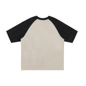 T-shirt ample et carré à manches raglan coupées, en coton double fil de haute qualité 300g, pour homme - Product Image 4
