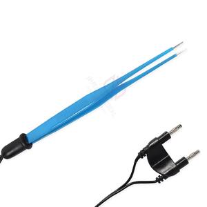 Pinzas Quirúrgicas Bipolares con Recubrimiento Azul, Acero Inoxidable Alemán, Coagulación Manual, JIMED SURGICAL, Certificación CE Clase I - Product Image 1