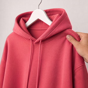 Sweat-shirts à capuche 100% coton, couleur unie, molleton épais, poids lourd, surdimensionnés, impression de logo personnalisée, sweat-shirts pour hommes - Product Image 2