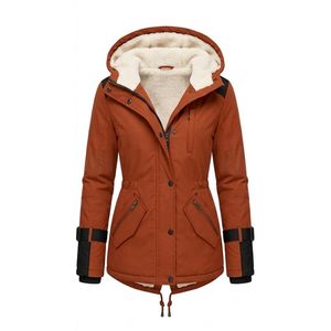 Custom Olive Green Women's Hooded <b>Sherpa</b> Jacket Polyester Outer Shell Fleece <b>Lined</b> Winter Casual Parka Coat - Product Image 5
