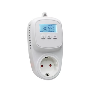 <span class=keywords><strong>Prise</strong></span> chauffante électrique WiFi Telin avec thermostat <span class=keywords><strong>programmable</strong></span> hebdomadaire (<span class=keywords><strong>prise</strong></span> EU/DE) pour film chauffant/couverture chauffante à câble pour plancher. - Product Image 1