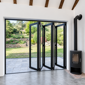Puerta Exterior de Aluminio para Balcón o Patio, Puerta Plegable de Aluminio con Vidrio Bajo Emisivo - Product Image 1
