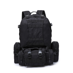 Tactical <b>Backpack</b> <b>Nylon</b> MOLLE System 36-56L Outdoor Activities Unisex Softback Zipper Closure Green - Product Image 2