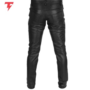 Pantalon en cuir de motard entièrement personnalisé pour l'hiver, unisexe, sécurité garantie, cuir de vachette de haute qualité, design respirant - Product Image 2