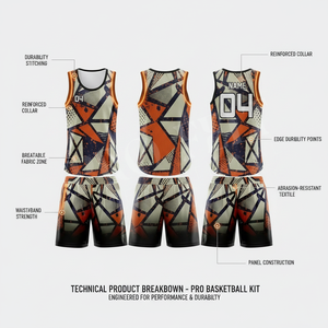 Your Own Design Printed Reversible Basketball Jersey Uniform Set Breathable Quick Dry Team Wear for Youth Training Club Kit - Product Image 2