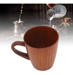 Elegante Organizador de Mesa, Taza de Café de Madera de Primera Calidad, Taza y Platillo para Servir Café con Leche y Té a Buen Precio - Product Image 1