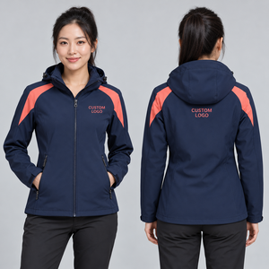 Veste Softshell Femme Hiver Personnalisée avec Logo Brodé Extérieur Entièrement Zippée Manches Longues Uniforme d'Équipe Vente en Gros Fabricant Vêtements d'Extérieur - Product Image 1