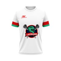 Camiseta de Lacrosse Personalizada con Diseño OEM, 100% Poliéster Transpirable, Maqueta Gratuita, Jersey de Equipo con Impresión por Sublimación, Venta al Por Mayor