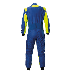 Combinaisons de karting pour adultes, sur mesure, bleu-vert, avec fermeture éclair sur le devant, manches longues, col montant, pour l'académie de karting - Product Image 3