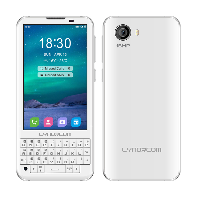 Dual SIM Full Keyboard Kosher 4G Smartphone 6GB+128GB 3.97 Inch HD Touch Screen, Front 8MP, Back 21MP Camera Large Screen Phone
