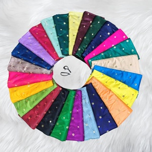 Luxury Brocade 100% <b>Polyester</b> <b>Fabric</b> Indian Jacquard Banarasi Weave Abrasion-Resistant Bridal Dresses Ethnic Wear Home Decor - Product Image 2