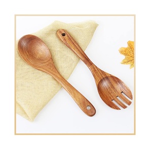 Offre Spéciale – Ensemble de Fourchettes de Service en Bois d'Acacia Naturel de Qualité Supérieure avec Logo Personnalisé – Fabricant Sur Mesure - Product Image 6