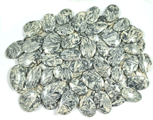 Pinolith naturel Jaspe Cabochon lâche concepteur cristal pierres précieuses pendentif collier guérison bijoux fabrication approvisionnement - Product Image 3