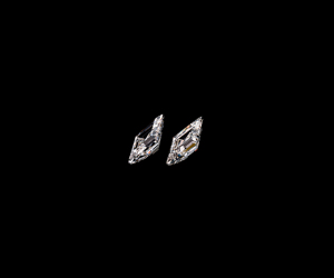Diamants de laboratoire de 11,0 x 7,3 mm, taille cerf-volant et taille losange, couleur E, pureté VVS, perforés au laser, pour la fabrication de bijoux - Product Image 2