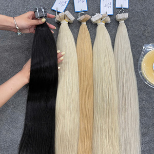 Extensiones de Cabello con Cinta Adhesiva Hiproviet Premium Número 1 # Cabello Remy Negro Natural 1B, 100g, Cabello Vietnamita Liso de Fábrica - Product Image 4