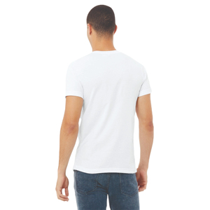 Camiseta de Cuello en V para Hombre, Color Sólido, Manga Corta, Unisex, Algodón Grueso, Lisa, Personalizable - Product Image 4