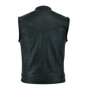 เสื้อกั๊กหนังหนาพกพาสะดวกสำหรับผู้ชาย VIBE SEWN - เสื้อคลุมฤดูหนาวลำลอง ดีไซน์มืออาชีพ สวมใส่สบาย - Product Image 6