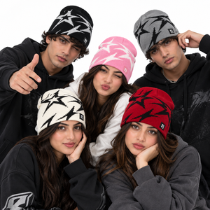 Gorros de Punto Jacquard Unisex al por Mayor, Gorro de Invierno con Logotipo Personalizado, Diseño Gráfico, Gorra de Calavera Estilo Urbano, Proveedor de Moda B2B en EE. UU. - Product Image 5