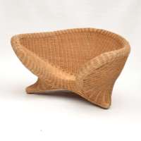 Chaises de yoga et de méditation en rotin écologiques et robustes faites à la main avec dossier, chaise naturelle pour le yoga, vente en gros