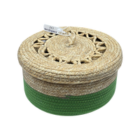 Paniers de rangement multifonctionnels en rotin naturel tressé rectangulaires - Bacs organisateurs faits à la main et écologiques pour la décoration de la maison