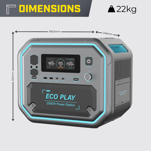 Station <span class=keywords><strong>d</strong></span>'alimentation portable 2500W, stockage <span class=keywords><strong>d</strong></span>'énergie hors réseau SYD-N098 ECOPLAY LifePO4 pour l'alimentation de secours - Product Image 2