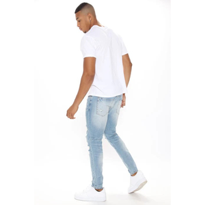 Venta al por mayor de pantalones vaqueros de corte de bota a la moda para hombre - Product Image 2