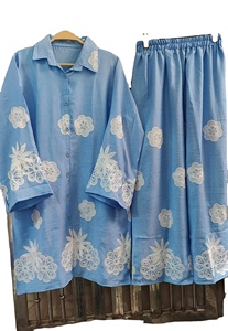 Conjunto de pantalón bordado acampanado cómodo de verano para mujer, ropa India pakistaní, venta al por mayor, algodón fabricado en India - Product Image 6