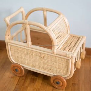 Sustainable Handmade Rattan Car <b>Toy</b> Manufacturer Eco Friendly Decorative Baby Gift Lightweight Durable from Vietnam - Product Image 1