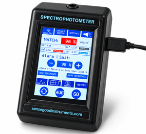 Espectrofotómetro de color portátil de mano, apertura de 28 mm, 400-700 nm, resolución de 1 nm, colorímetro de alta precisión - Product Image 4