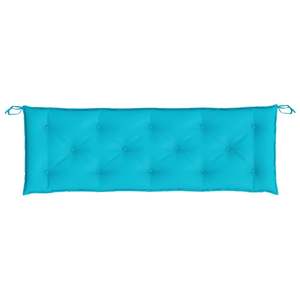 Ensemble de 2 coussins de banc de jardin turquoise - Product Image 5