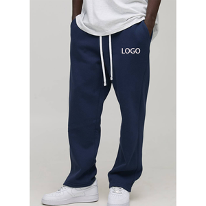 2026 Men Lightweight <b>Trousers</b> Custom Flat Front Mid Waist Eco-Friendly Graphic-Print <b>Drawstring</b> Solid Casual Jogging Trackpants - Product Image 4