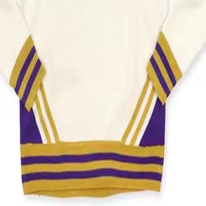 Suéter con cuello en V personalizado, suéter de hermandad escolar Collage - Product Image 5