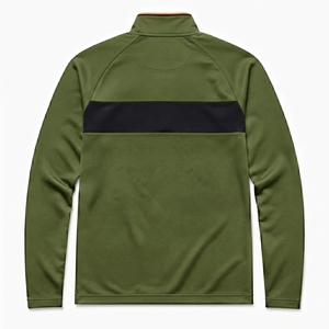 Custom <b>Men's</b> Fleece Quarter Zip <b>Pullover</b> Jacket Breathable Eco-Friendly Quick Dry Athletic Training Running Sportswear Wholesale - Product Image 4