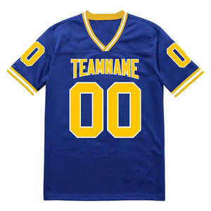 เสื้ออเมริกันฟุตบอลคุณภาพสูงสำหรับผู้ใหญ่ พิมพ์โลโก้ได้ตามต้องการ สำหรับทีมกีฬา ป้องกันแบคทีเรีย ผลิตจากโพลีเอสเตอร์ 100% - Product Image 6