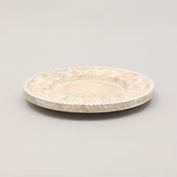 Assiette de présentation artisanale en bois de 13 pouces, napperon de table artisanal en bois pour décorations de fête