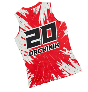Mouwloze compressie 7v7 flag football shirt heren jeugd gesublimeerd ademend vocht afvoerend aangepast teamlogo OEM lage minimale bestelhoeveelheid - Product Image 3