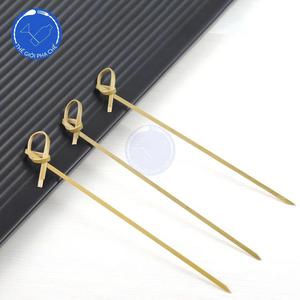 Brochettes en bambou de haute qualité sans éclats de 12 cm, pics à cocktail noués pour la restauration fine et les fournitures de traiteur - Product Image 6